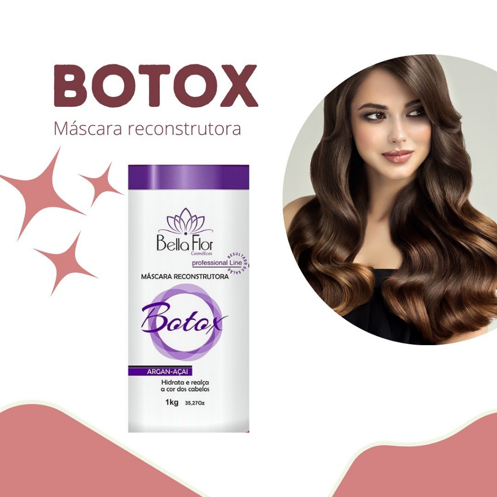 Máscara Capilar Linha Professional Bella Flor Cosméticos Botox