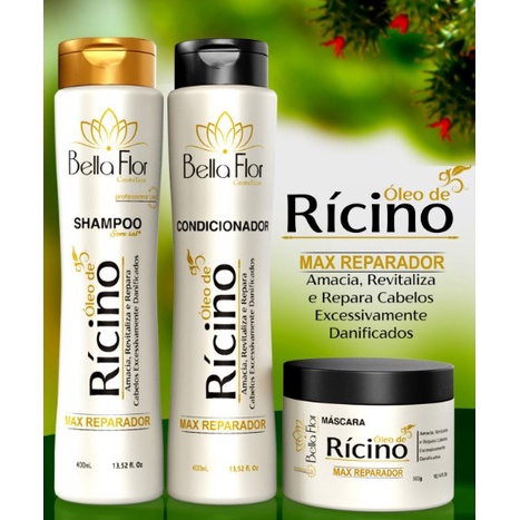Bella Flor Cosméticos Kit  Óleo de Ricino