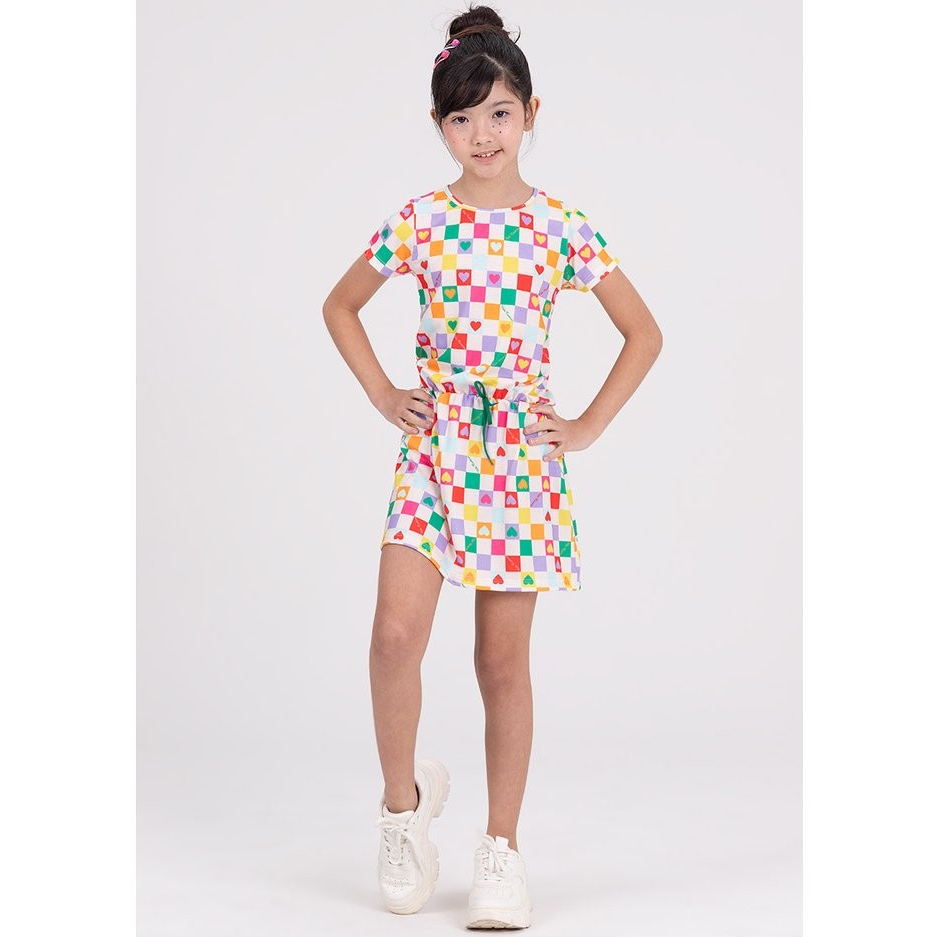 Vestido Infantil Quadriculado Off