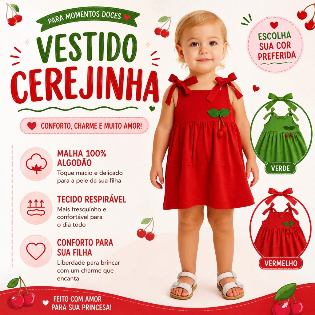 Vestido de malha para bebê de 3 meses a meninas de 5 anos confortável modelo princesa