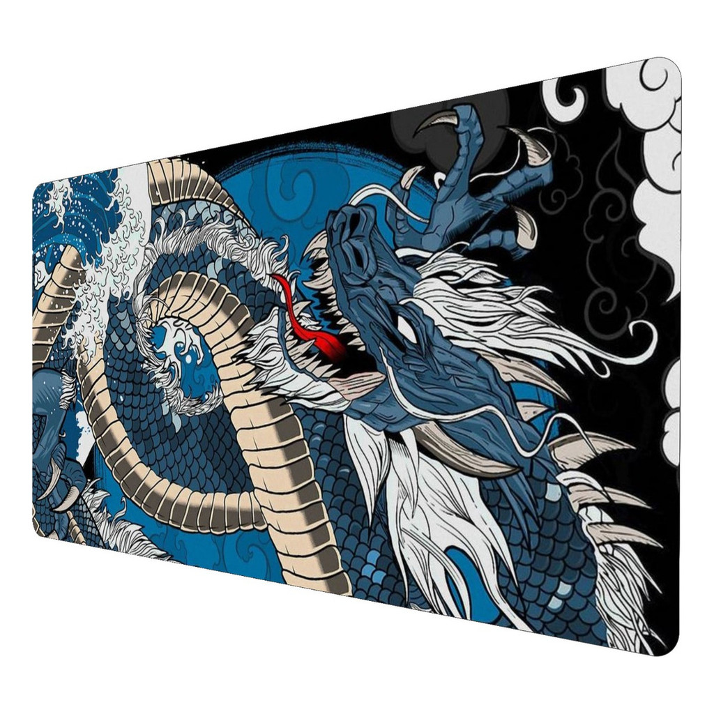 Mousepad Gamer Speed Extra Grande 65x32cm Dragão Aqua Anime