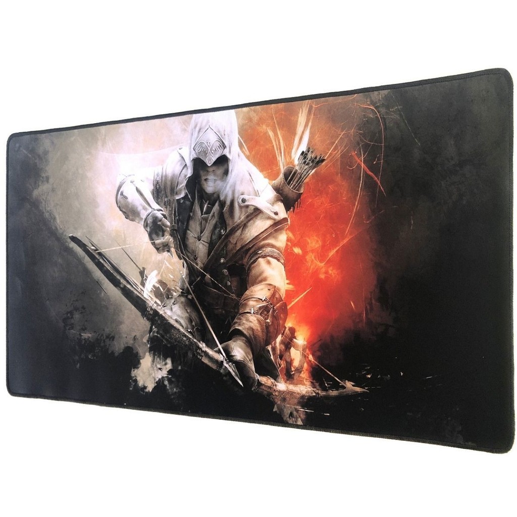 Mousepad Personalizado Gamer Extra Grande Assassins Creed Maior Performance Tecido Speed Mouse Pad