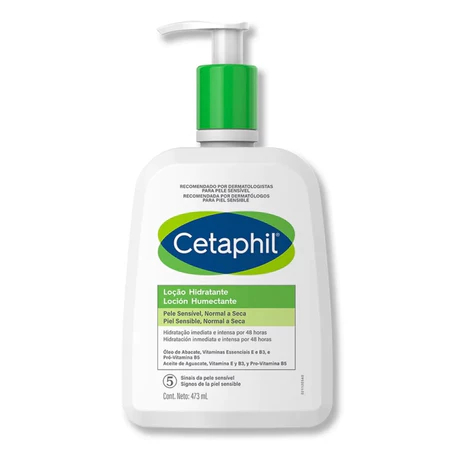 Cetaphil Loção Hidratante Corporal e Facial 473ml - Hidratação Prolongada e Proteção