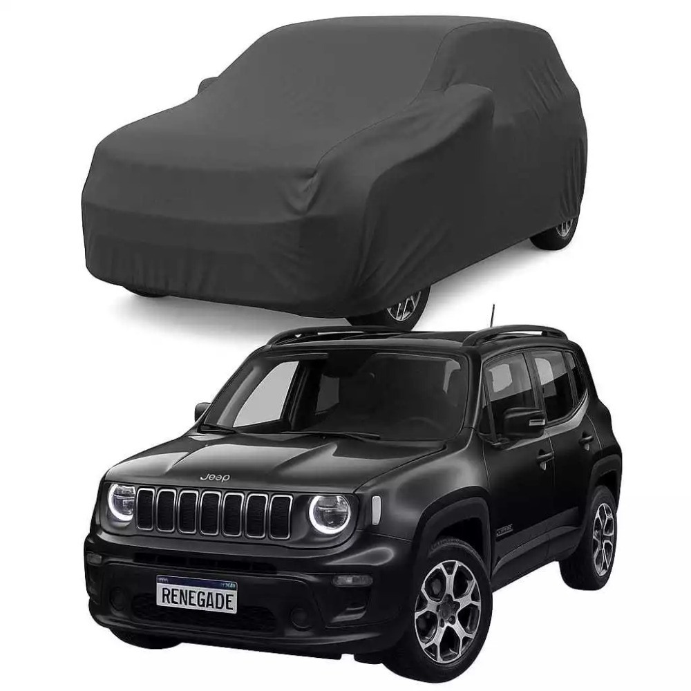Capa Para Cobrir Jeep Renegade Helanca Lycra Preta