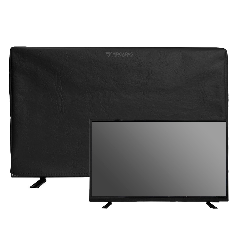 Capa Para Tv 65 Polegadas Led Lcd Abertura Traseira Corino
