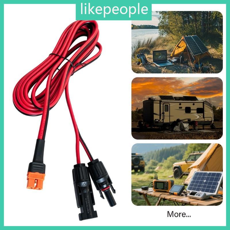 Como XT60I Fêmea Para Conectores Solares Cabo Adaptador 10 AWG Fio De Carregamento Solar Estações De Energia Portáteis E