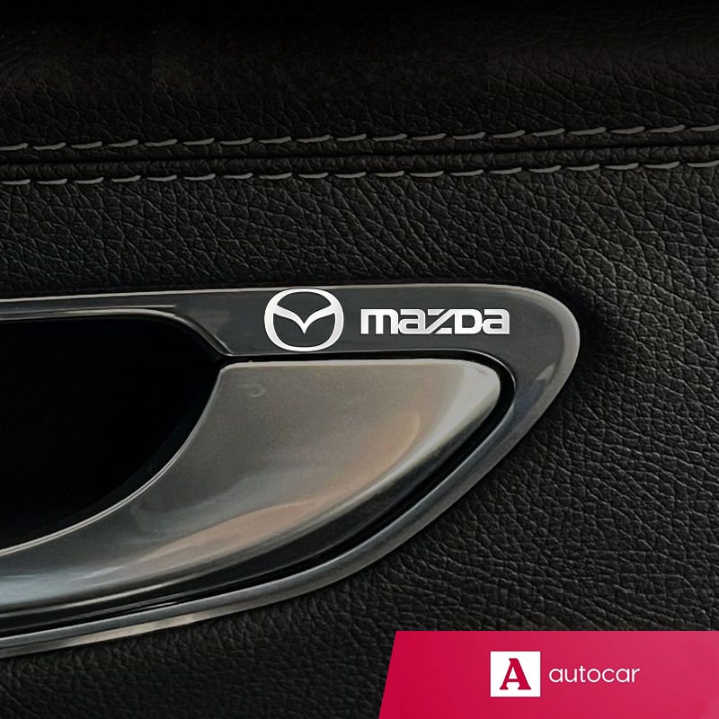 Para Logotipo Mazda 3D Etiquetas De Metal Prateado Banhado Adesivos Decorativos 2 3 5 6 8 CX30 CX3 CX5 CX8 CX9 BT50 CX8
