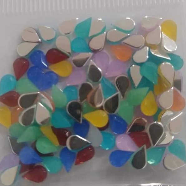 Pedra opal marmorizada oval gota chaton atacadinho pedrarias para unha