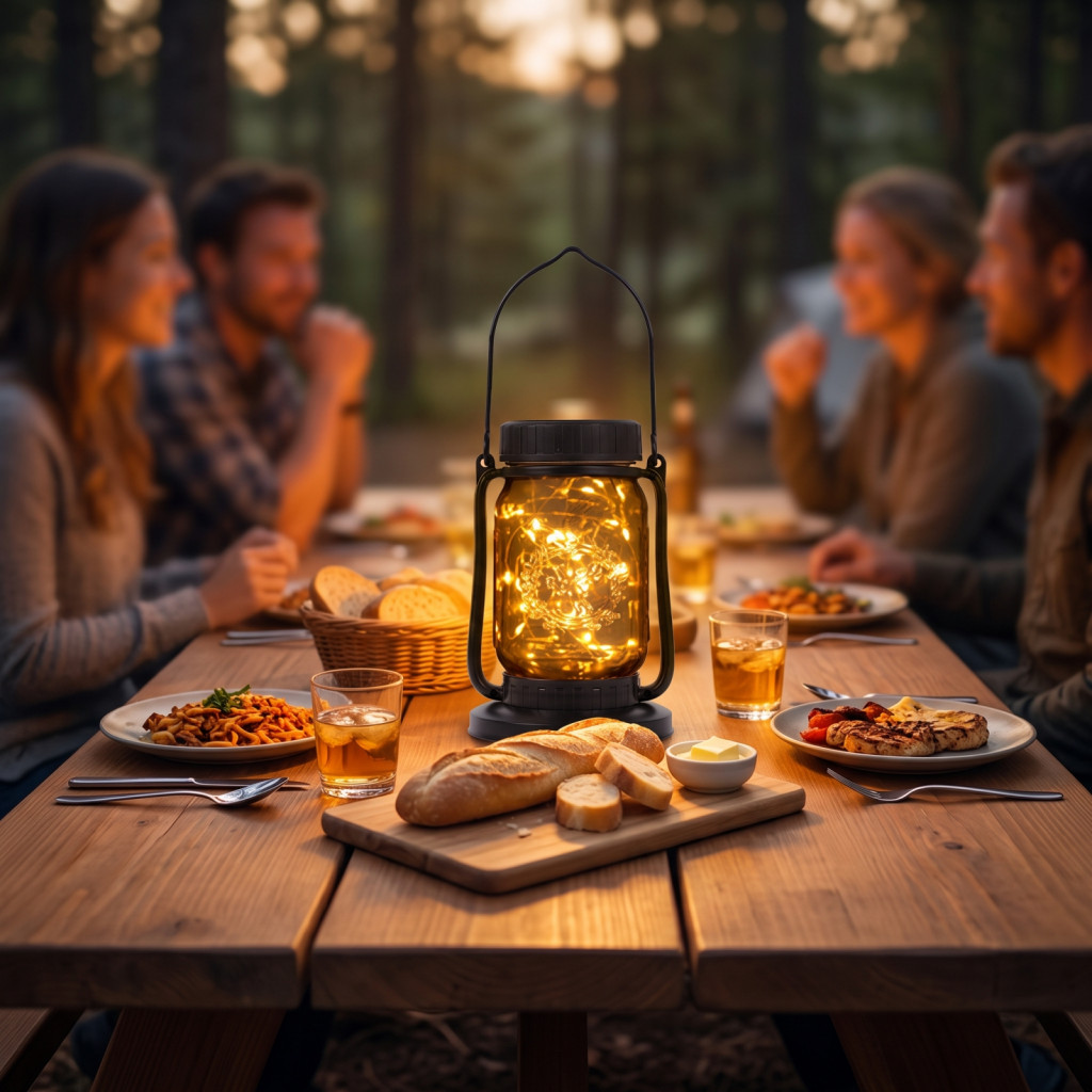 Solar Garden Lights Outdoor Camping 1 or 2 Pcs Lantern Waterproof Rechargeable Led Light Super Bright Hiking Tent Hangin