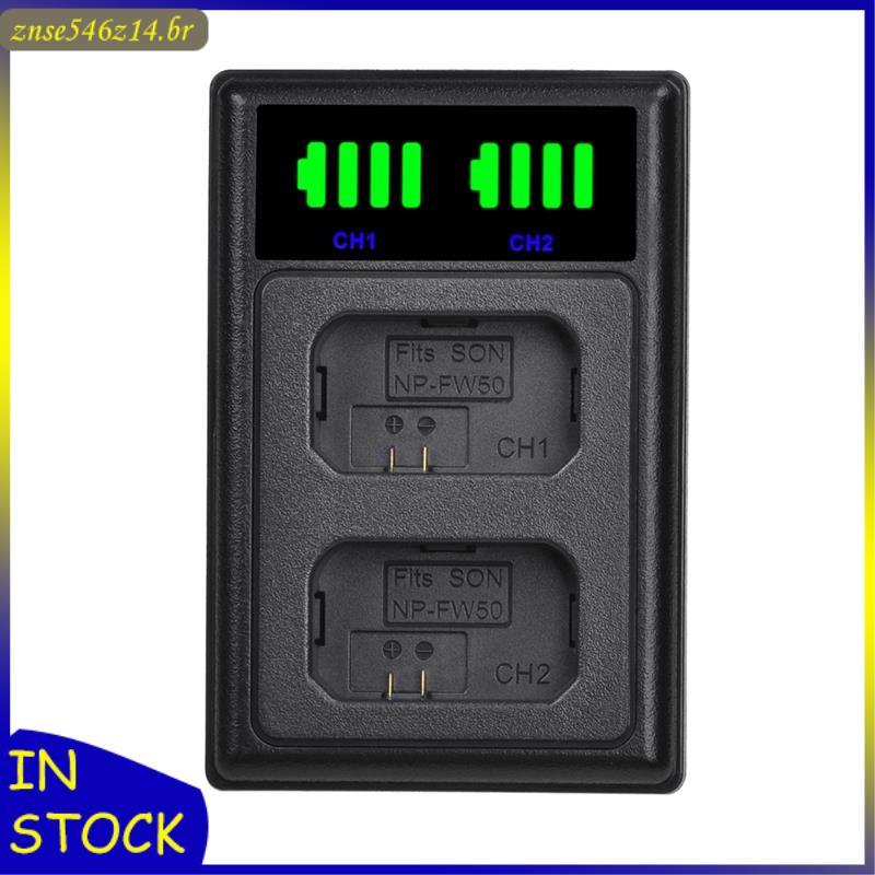 [Rbw] NP-FW50 Carregador De Bateria USB Porta Dupla Para A6000 A6400 A6300 A6500 A7 A7II A7RII A7SII A7S A7S2 A7R