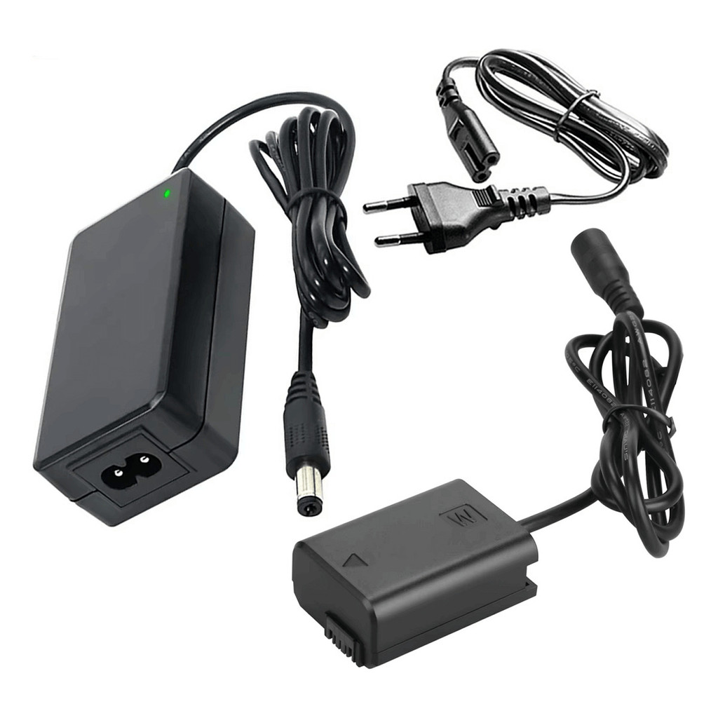 Fonte Ac Adaptador Bivolt Np-fw50 Para Sony A7r A6500 Zve10
