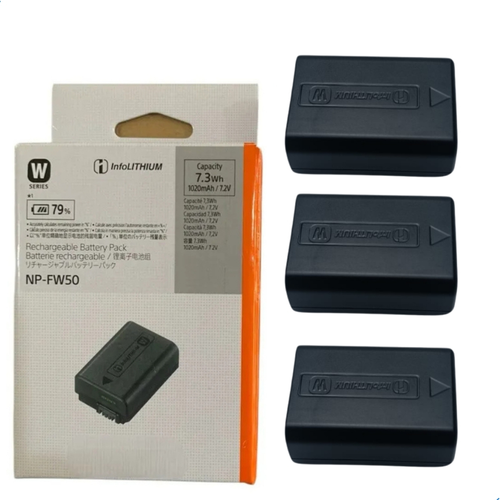 3 Baterias Batmax Np-fw50 Sony A6000/a6300/a6500/a7r/a7s/a7