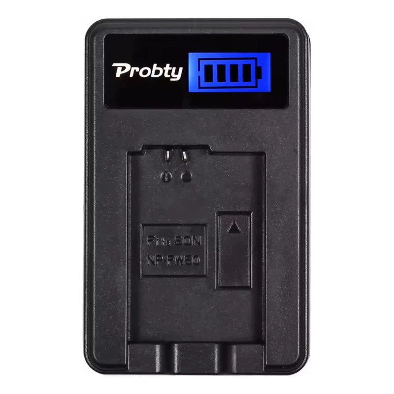 Carregador Usb P/ Bateria Sony Np-fw50 A6500 Zve10 Com Visor