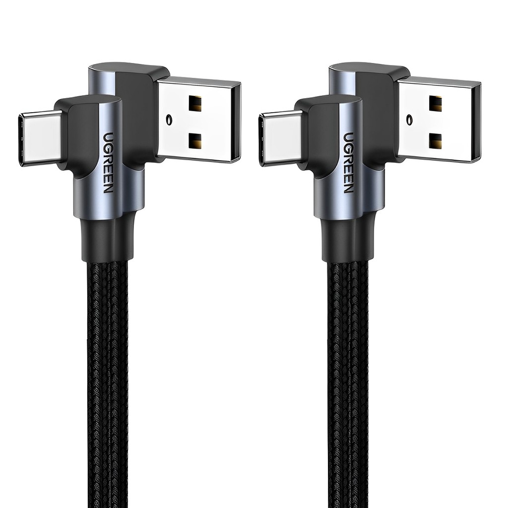 Cabo de Dados Ugreen Usb 2.0 Angular p Tipo C Angular 2m 2 Unidades