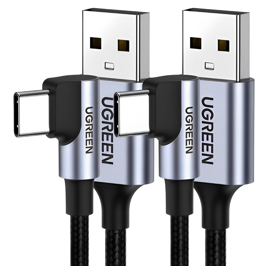 Ugreen Us284 Cabo de Dados Usb 2.0 p Usb Tipo C Angular 1m 2 Unidades