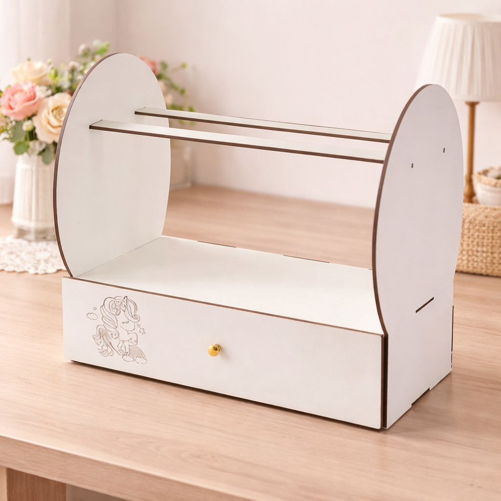 Organizador Infantil Porta Laços Tiaras MDF Decoração Quarto Menina