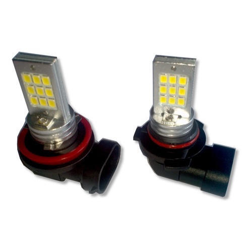 Par Lampada H8 18 Led Smd Cree 3535 5000k Bmw Angel Eyes
