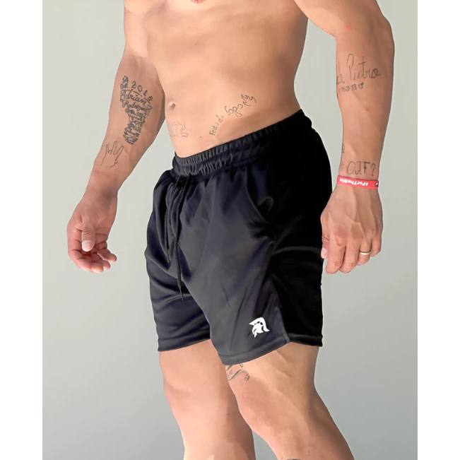 Bermuda Masculina 2 em 1 Spartan Com Forro e Proteção UV Academia Treino Corrida Fitness Esporte