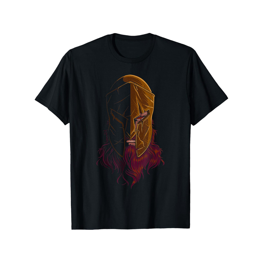 Camiseta Masculina Plus size Spartan Helmet Warrior Básica Oversized 100% Algodão