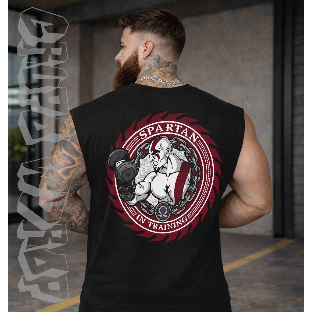 Regata Oversized Machão Spartan in Training Treino e Disciplina Streetwear