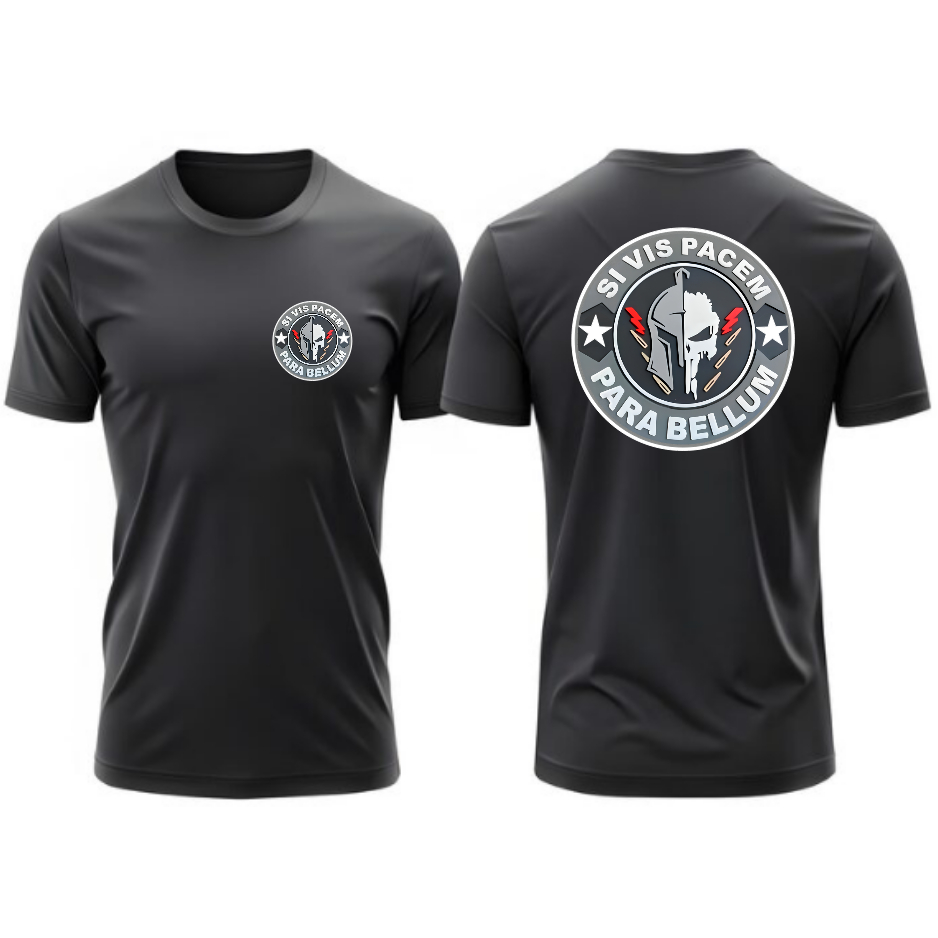 Camiseta T-shirt 100% Algodão Manga Curta SI VIS PACEM PARA BELLUM SPARTAN