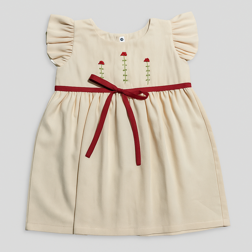 Vestido Infantil Bordado a Mão -  Diversos Modelos - Ver Tamanho na Descrição