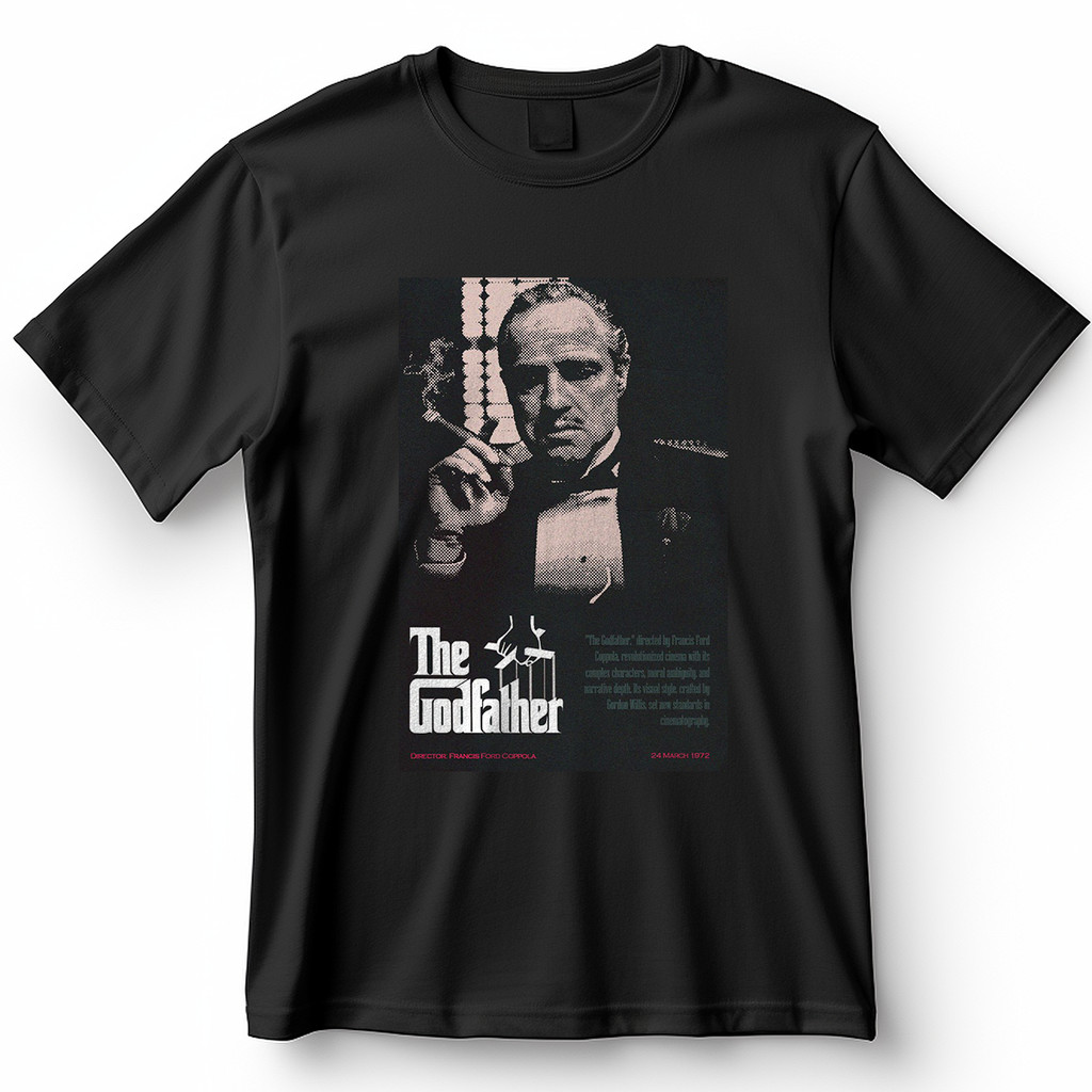 Camiseta O Poderoso Chefão Don Vito Corleone Estilo Retrô Blusa Camisa 100% Algodão