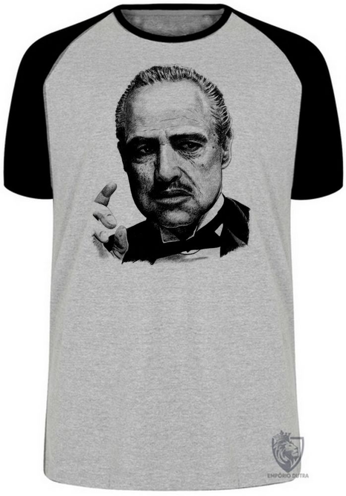 camiseta blusa Poderoso Chefão Corleone Blusa Plus Size extra grande adulto ou infantil