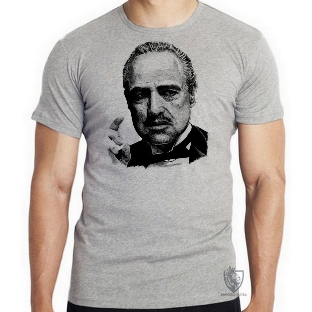 Camiseta Poderoso Chefão Corleone Blusa criança infantil juvenil adulto camisa todos tamanhos