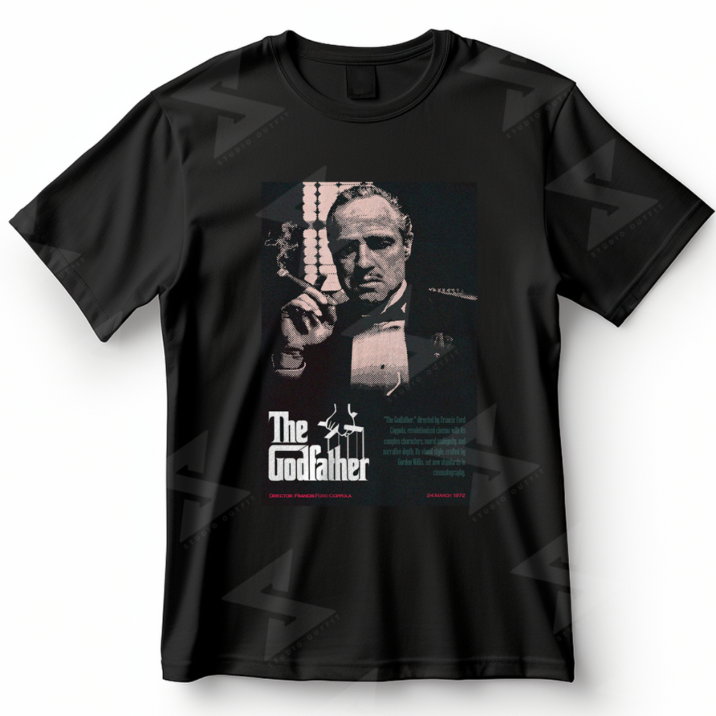 Camiseta O Poderoso Chefão Don Vito Corleone Estilo Retrô Blusa Camisa 100% Algodão