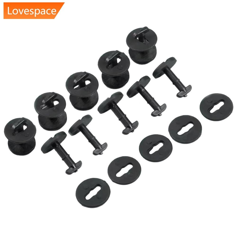 LS-STORE 10 Peças Clipes De Tapete De Piso De Carro Trava Giratória Com Arruelas Para BMW E32 E34 E36 E46 Série 3 E38 E3