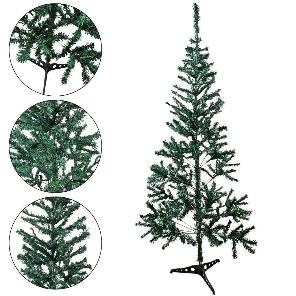 Árvore de Natal Tipo Pinheiro 320 Galhos Decoração Premium Cheia 180cm