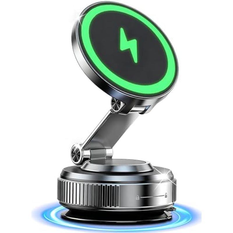 Para Carregador De Montagem Em Carro MagSafe , Magnético Sem Fio De Carregamento Rápido De 15W , Suporte De Telefone A V