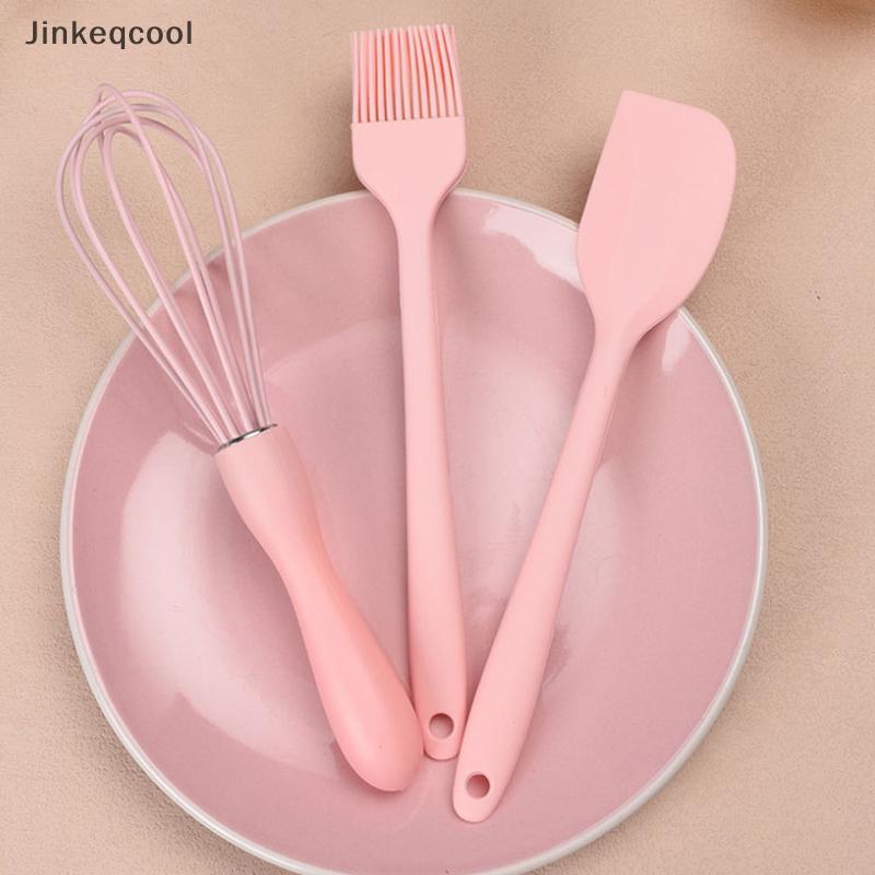 Jqbr 3 Pçs/Set Conjunto De Cozimento De Silicone Bolo Creme Espátula Raspador Cozinha Doméstica Batedor De Ovos Churrasc
