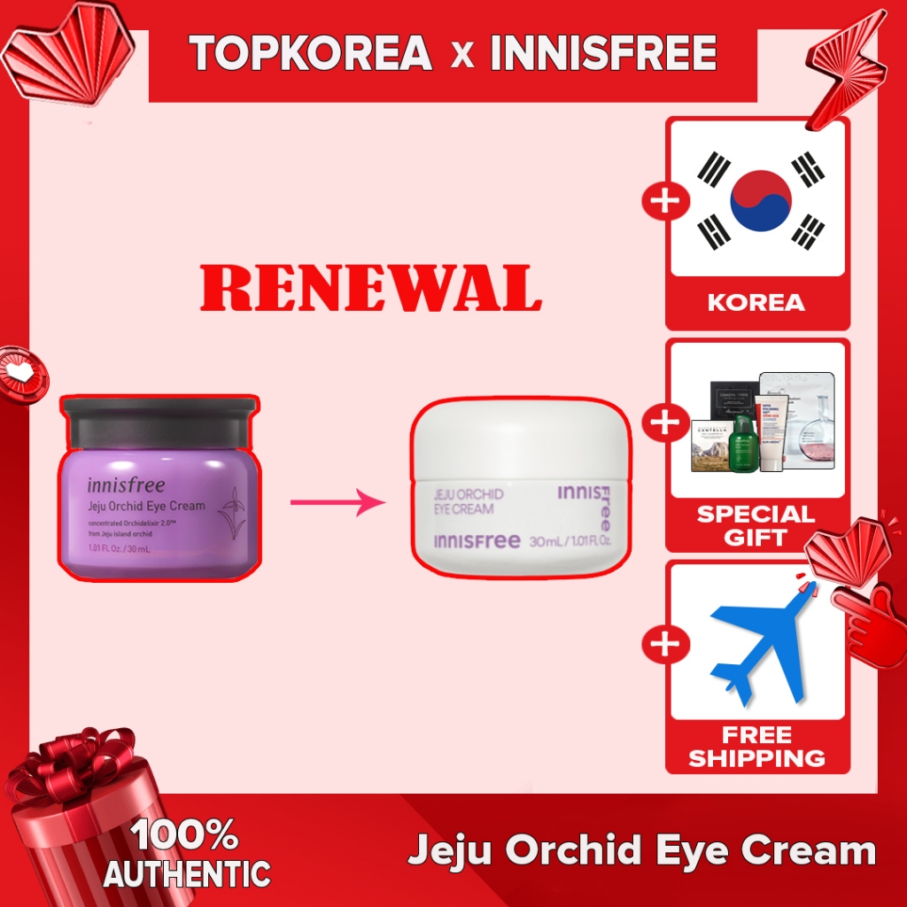 ★ INNISFREE Novo Creme Para Olhos Jeju Orchid/30ml/TOPKOREA [Envio Da Coreia]