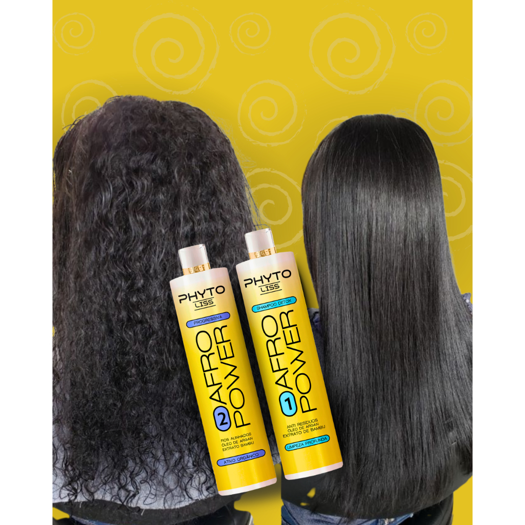 Kit Selagem Afro 300ml A Melhor Do Brasil + Protetor Térmico 💛