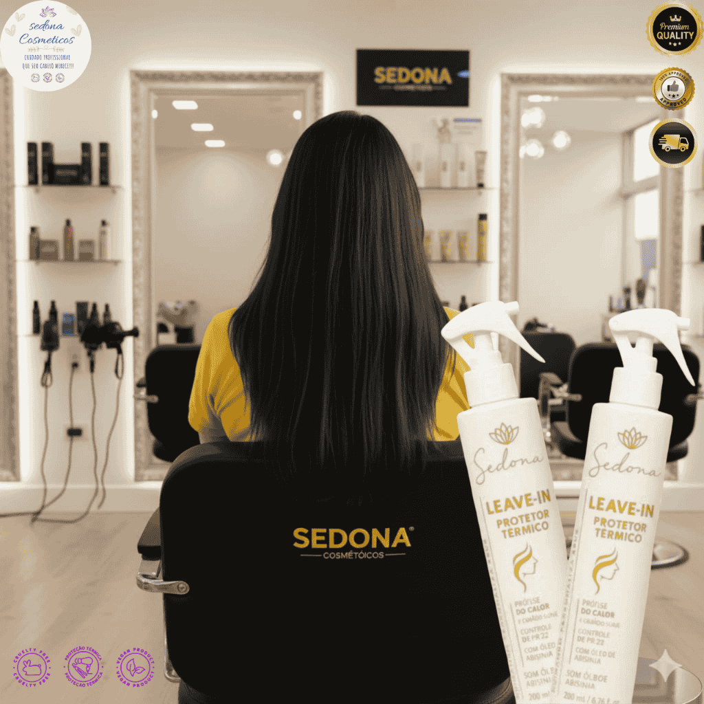 Kit 2 Leave-In + Protetor Térmico 2x1 Original 300ml | Cabelos Alinhados, Sem Frizz e Hidratados.
