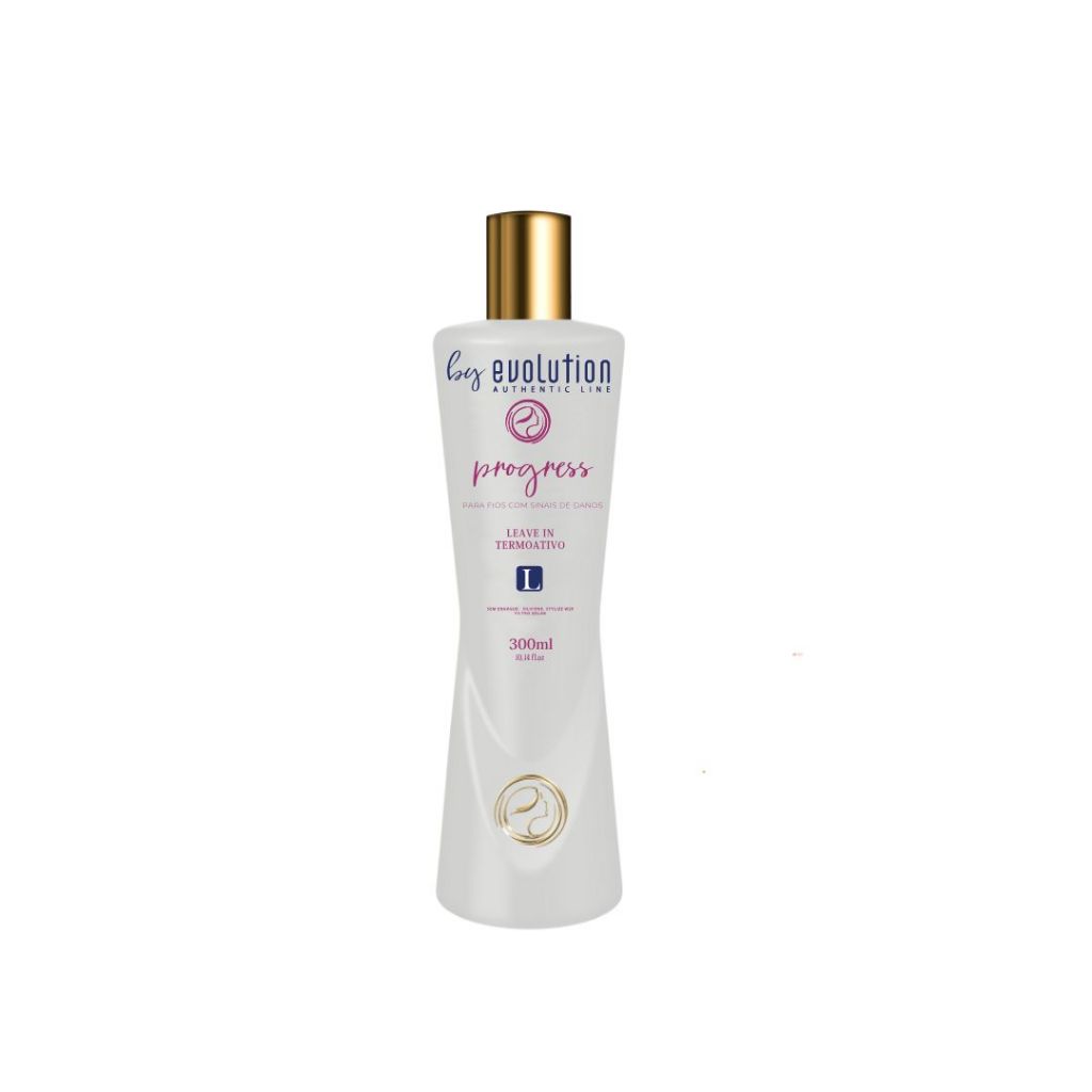 Evolution, Leave-in protetor térmico 300ml  termo ativo progress p todos cabelos