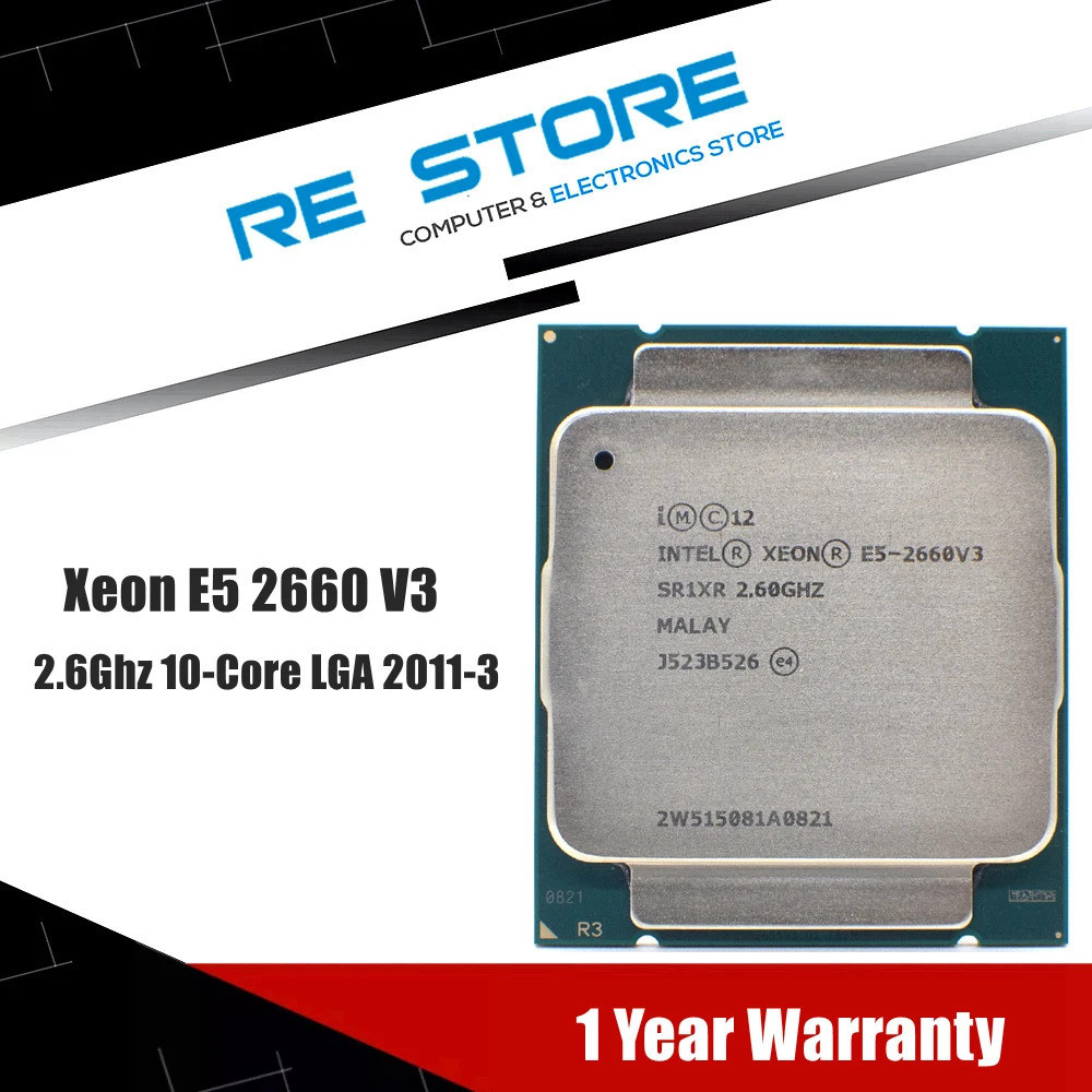 [Estoque pronto] Processador intel xeon e5 2660 v3 sr1xr 2.6ghz 10 núcleos 105w lga soquete 2011-3 cpu e5 2660v3