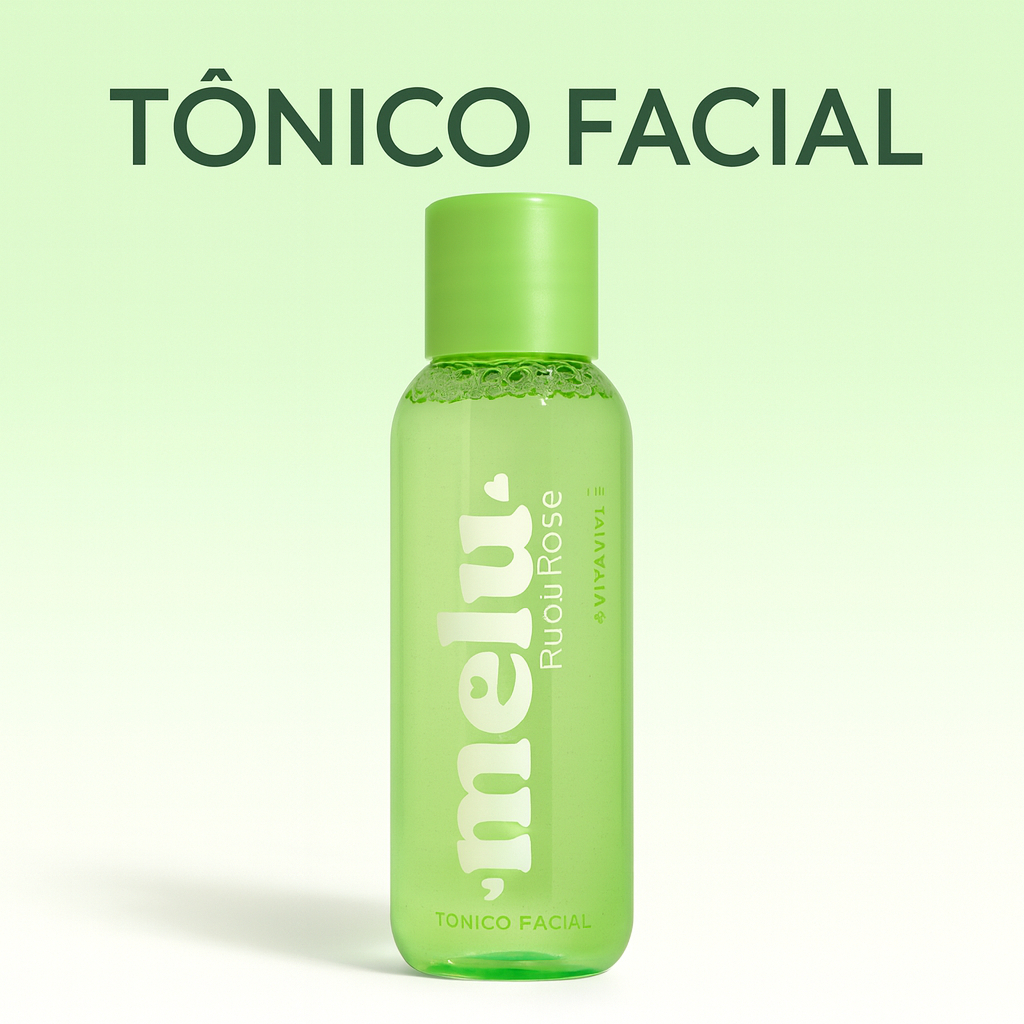 TÔNICO FACIAL MELU RUBY ROSE Vitamina E Esqualano 100ml