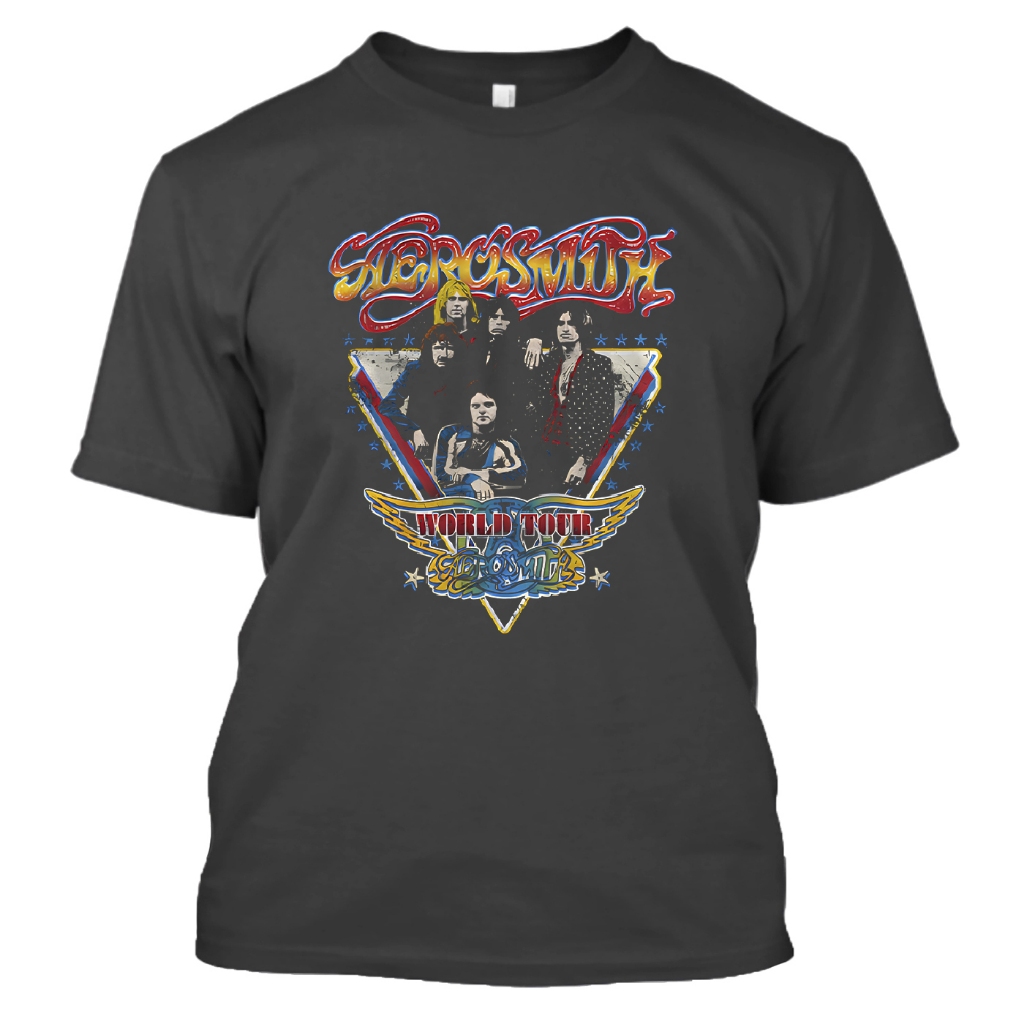 Camiseta Blusa T-Shirt Rock And Roll Banda Aerosmith 04 Hard Rock Estampa Premium 100% Algodão Leve