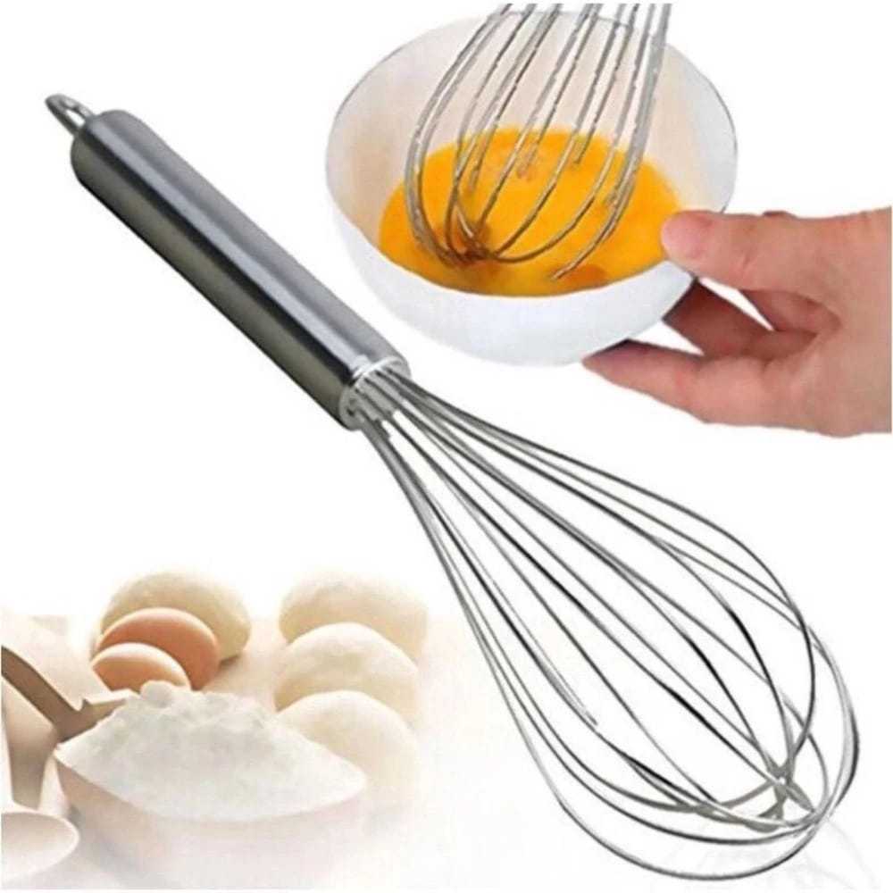 Batedor De Ovo De Aço Inoxid á vel Para Chantilly, Beating & Mixing-Cozinha De Metal40 Cm  KL-8177
