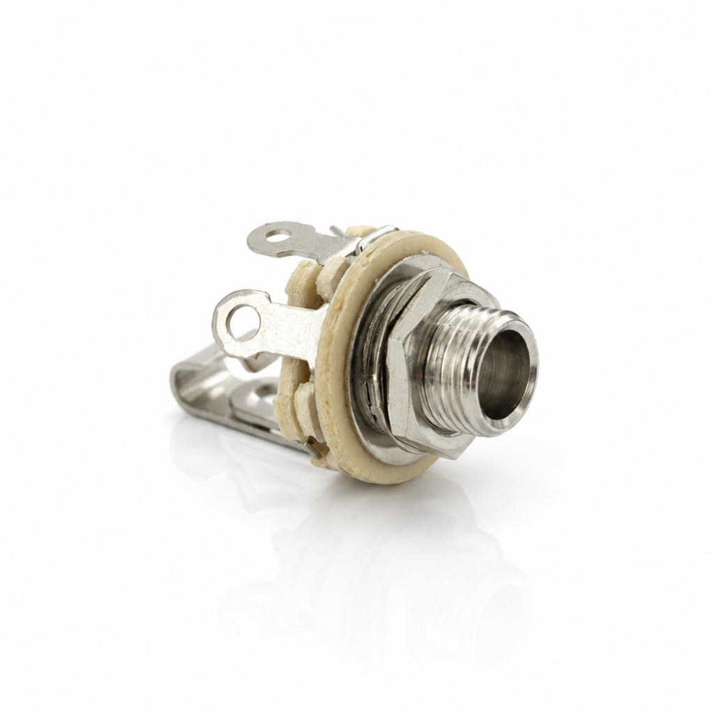 Jack Conector Mono P10 Circuito Fechado Para Equipamento de Áudio