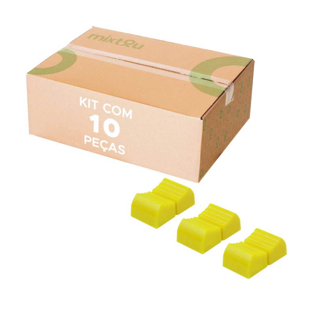 10x Botão Knob Mesa de Som Eixo 1x4mm Deslizante Para Equipamentos Musicais