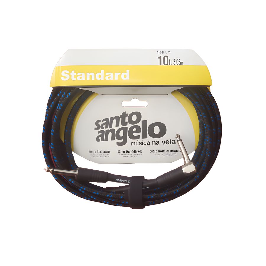 Cabo Para Guitarra Equipamentos Angel L TX 10ft/3.05m P10XP10 90º Santo Angelo 4.5.00.000.023