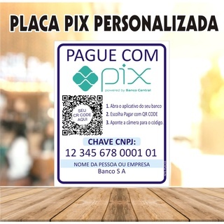 PLACA PIX PERSONALIZADA  com QR CODE - plaquinha casamento lua de mel