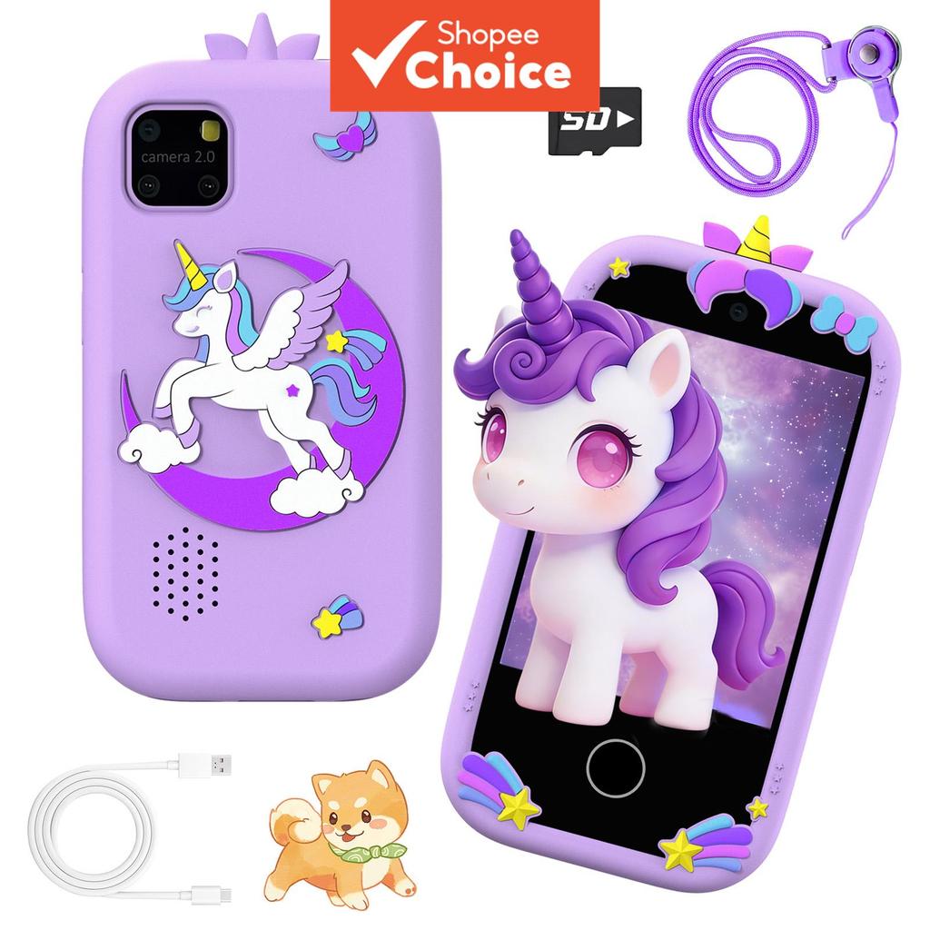 Smartphone Infantil All in One com Tela 2.8 Polegadas para Entretenimento Multimídia e Educação Cognitiva, Brinquedo
