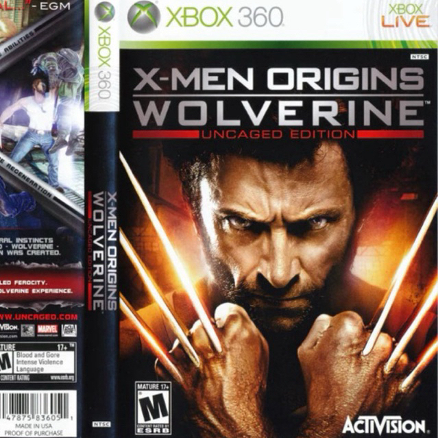 Wolverine X men Origins Xbox 360
