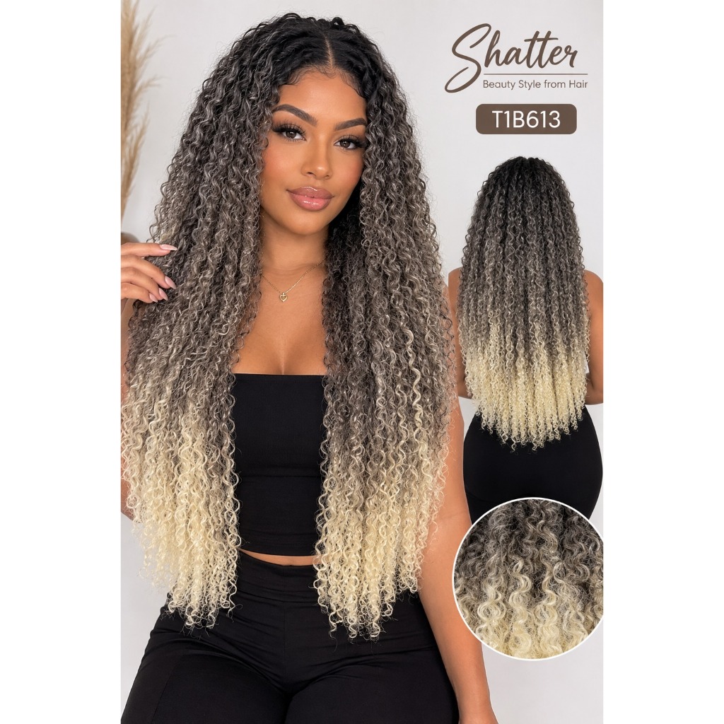 ⚡ OFERTA RELÂMPAGO Cabelo Rasta Marley Kanekalon 360g 60cm Dreadlock Crochet Braids