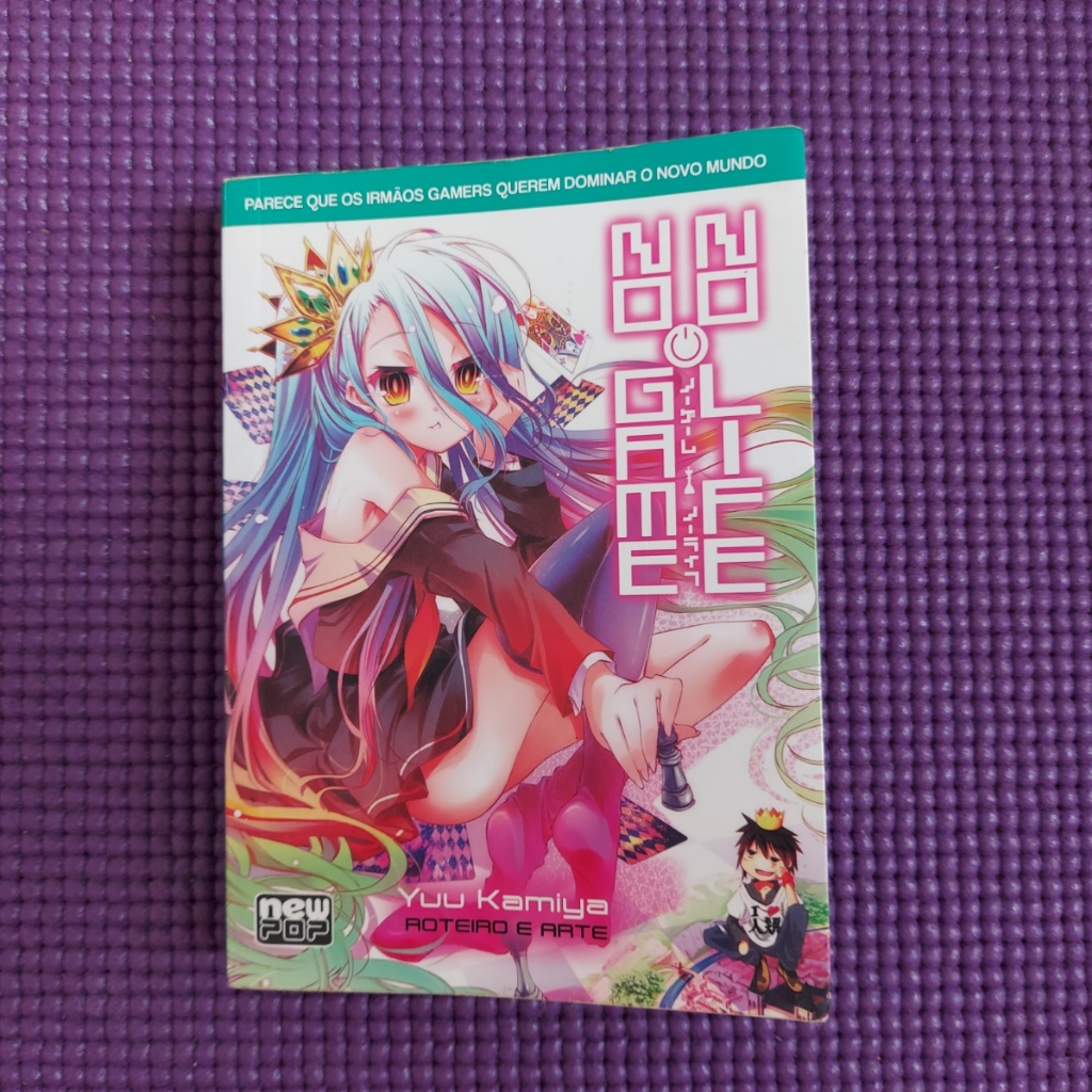 No Game No Life Livro 01, 02, 03, 04, 08 Novel Mangá Pt Br Yuu Kamiya NewPop